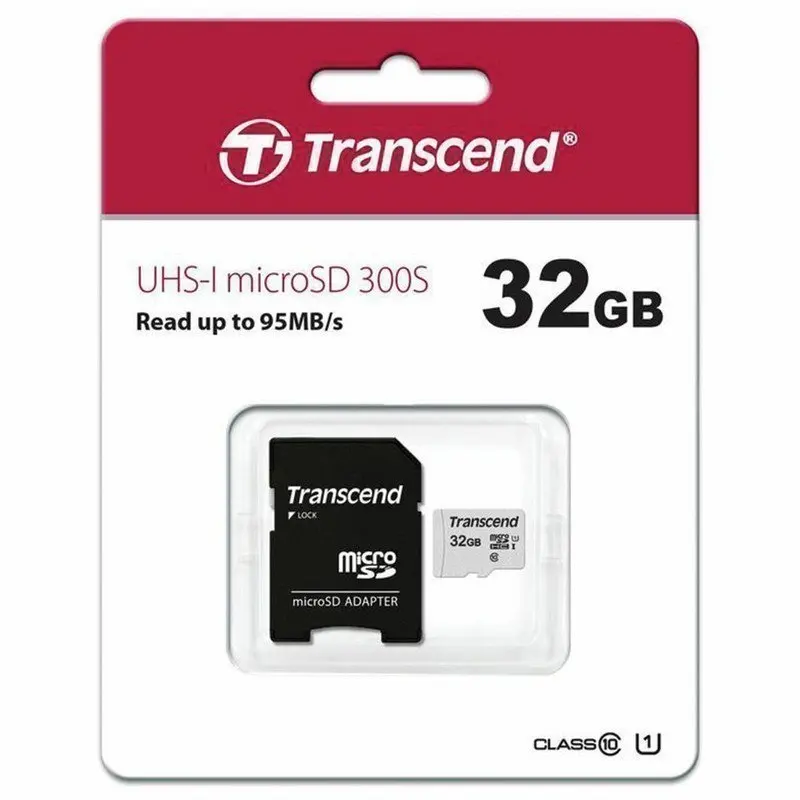 Карта памяти microSDHC 32 GB TRANSCEND UHS-I U3, 95 Мбсек (class 10), адаптер, TS32GUSD300S-A (art.: 3920ba1ccf6a2) - 3920ba1ccf6a2