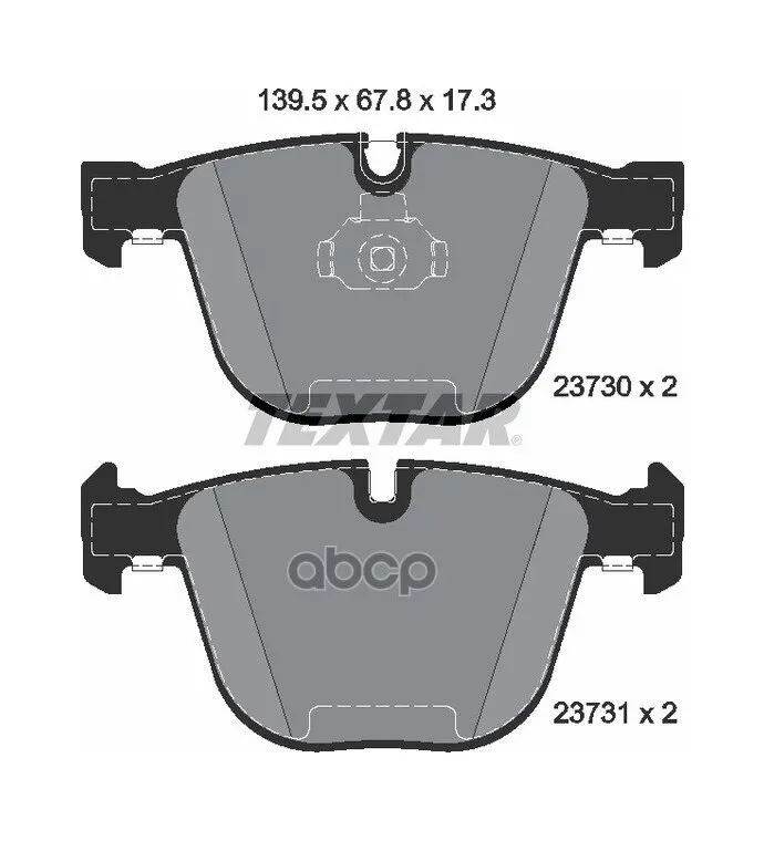 2373001_колодки Дисковые Задние! Bmw E65/E66 4.5/6.0/4.0d 01 Textar арт. 2373001