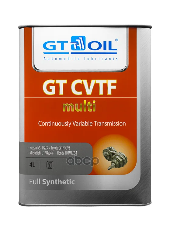 Масло Трансмиссионное Gt Cvtf Multi, 4 Л GT OIL арт. 8809059408667