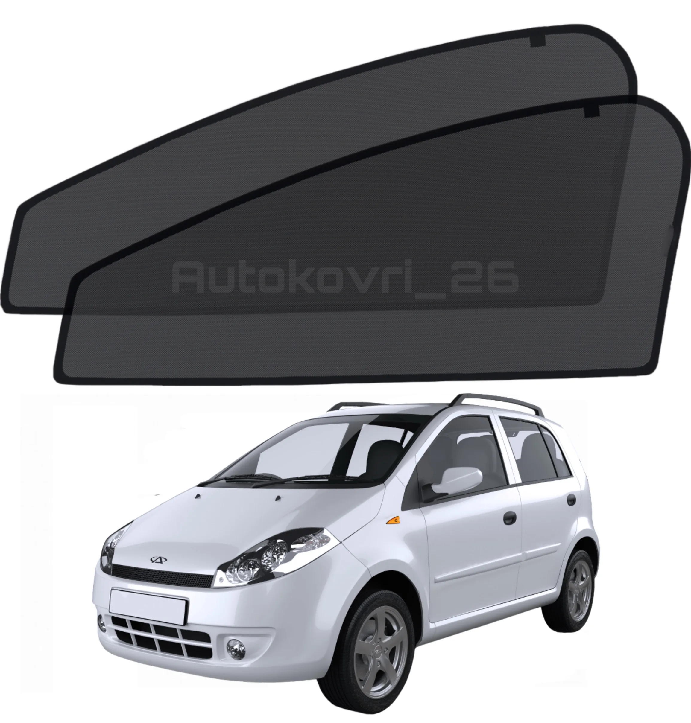 КАРКАСНЫЕ ШТОРКИ НА CHERY KIMO A1 07-13 ЧЕРИ КИМО МАГНИТНЫЕ СЕТКИ НА ОКНА