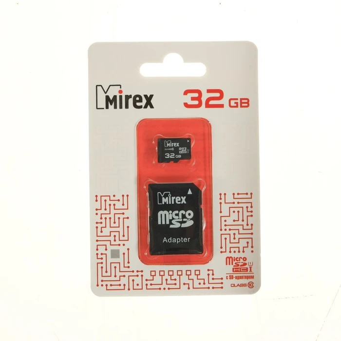Фото Карта памяти с адаптером MIREX micro SD UHS-1 10кл 16/32/64/128гб №2