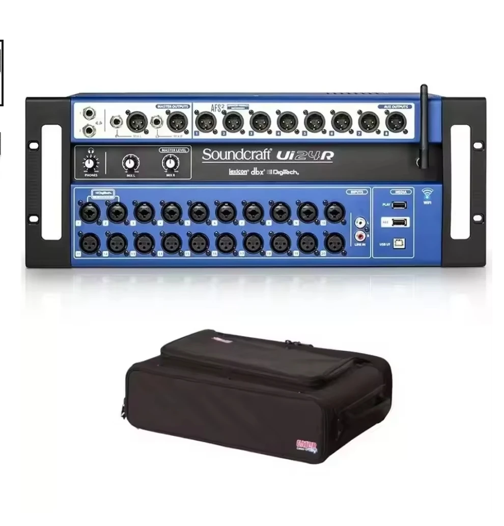 SXTHAENOO (СКИДКА) Аутентичный Soundcraft Ui24R 24-канальный цифровой микшер, многодорожечный USB-рекордер с беспроводным управлением4