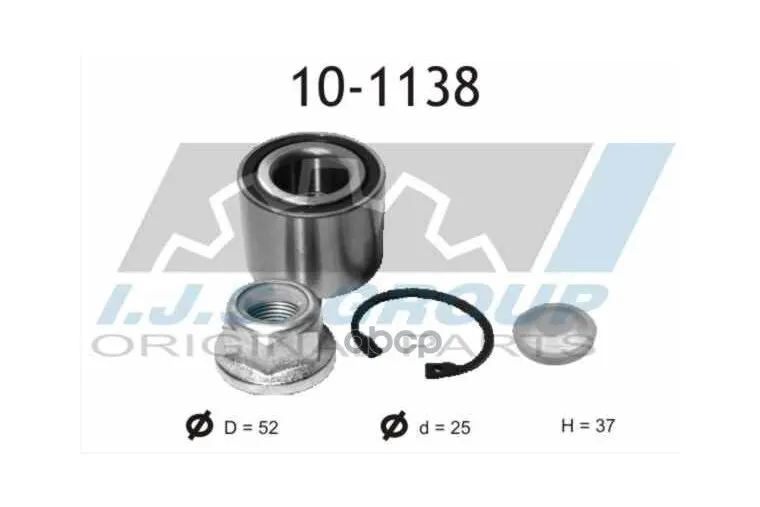 Подшипник Ступичный Задн Renault: Clio I 1.2  Без Abs 01/96-09/98, 1.4, 1.7, 1.8 Без Abs