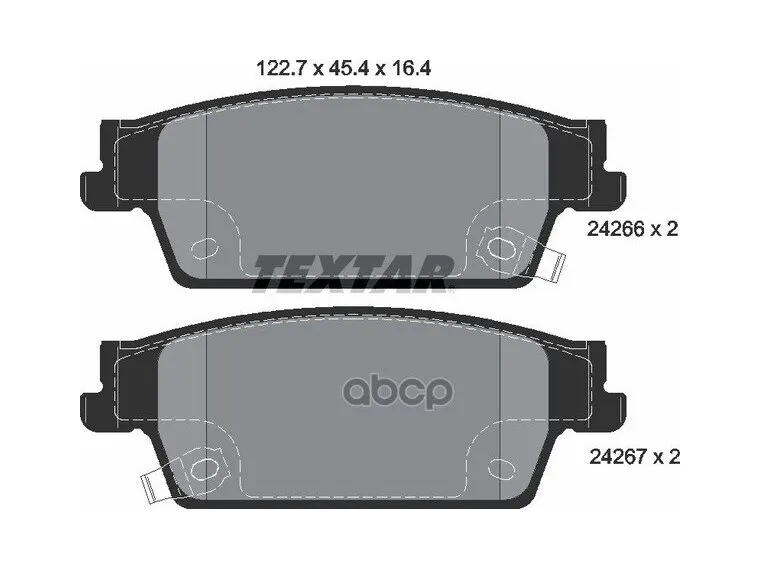 2426601_колодки Дисковые !Задние Cadillac Srx 3.6i/4.6i 04 Textar арт. 2426601
