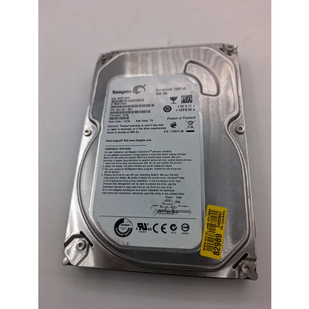 Жесткий диск ST3500418AS, Seagate, SATA, 500 Гб, 3.5