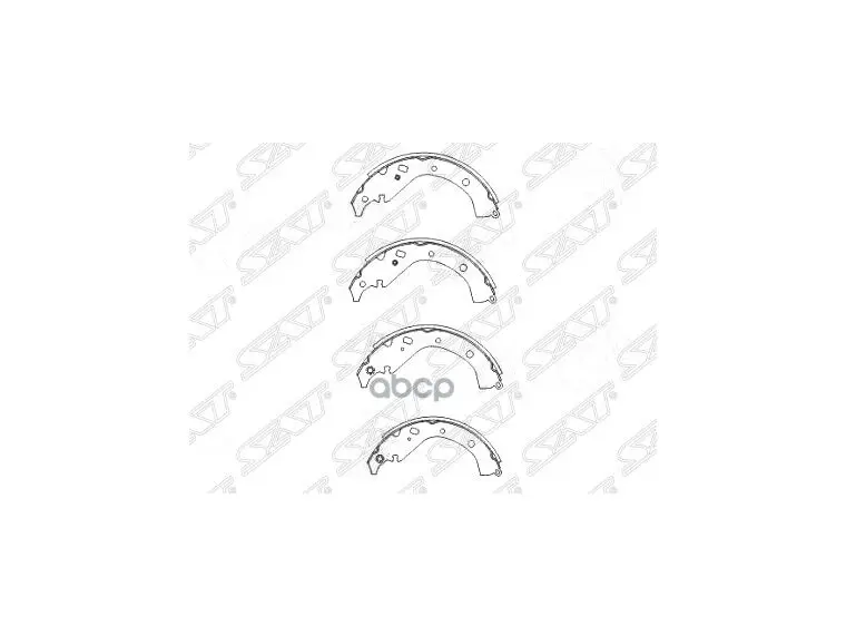 Колодки Тормозные Барабанные Зад Toyota Opa/Wish/Spacio/Probox/Succeed 00- Sat арт. ST-04495-52030