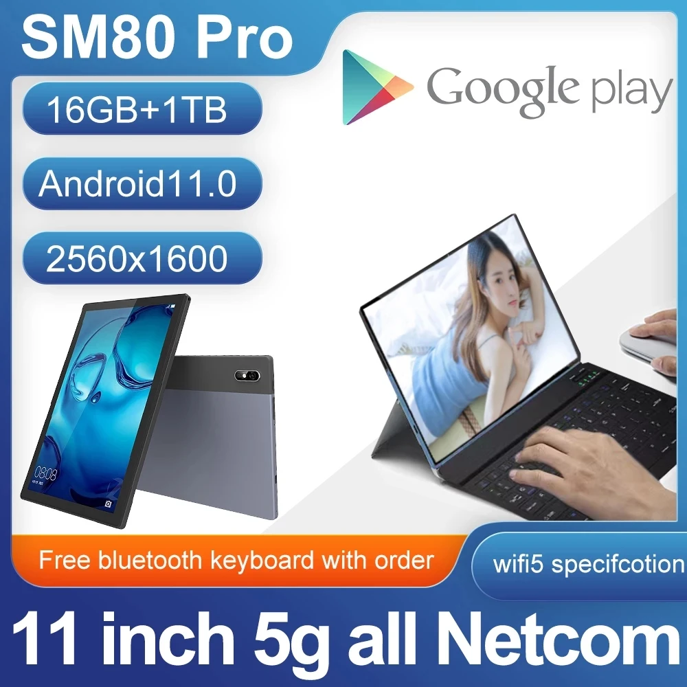 Бесплатная доставка, Android 11,0, 16 ГБ ОЗУ, ТБ ПЗУ, 11 дюймов, 4k HD экран, Snapdragon 845, планшет, телефон с двумя SIM-картами или Wi-Fi