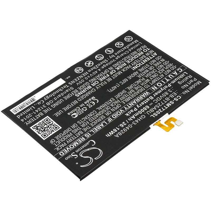 Фото Запасная аккумуляторная батарея для Samsung Φ, Tab S6 Lite, Φ 3,85 V/mA №2