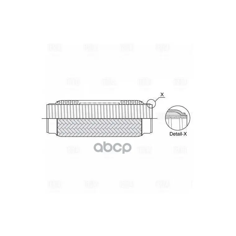 Виброкомпенсатор Вых. Трубы (Гофра) 64x250 Interlock (Fti 0067) Trialli арт. FTi0067