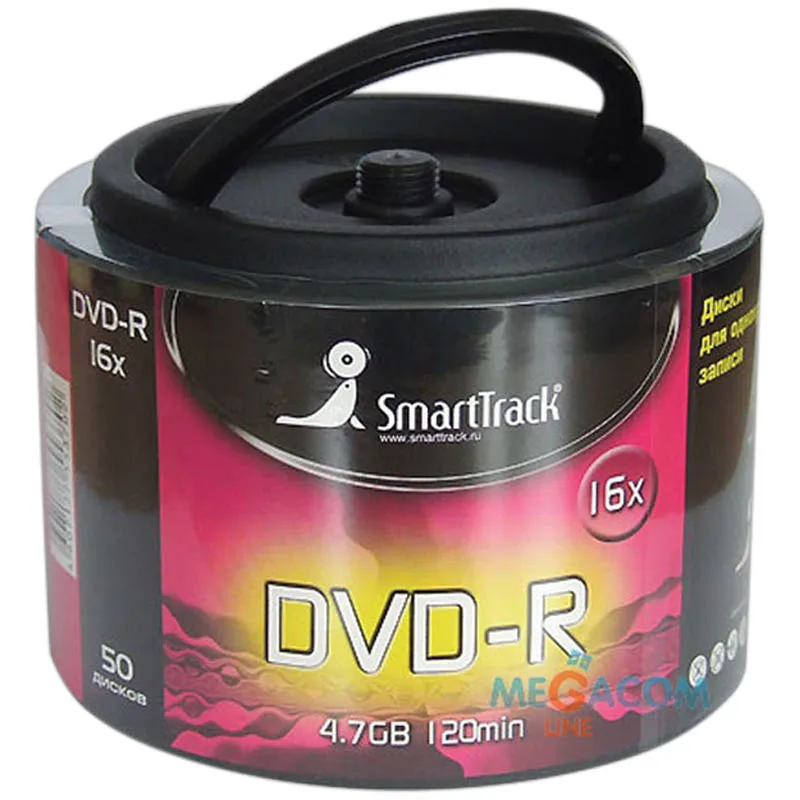 Smart Track Диск DVD+R 4.7Gb 16x Cake Box (50шт) 137316