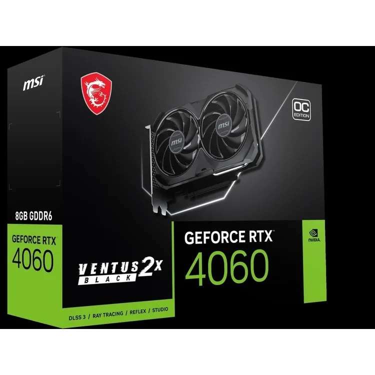 MSI -  MSI Geforce Rtx 4060 Ventus 2x Black 8g Oc HDMI Dp 128 бит