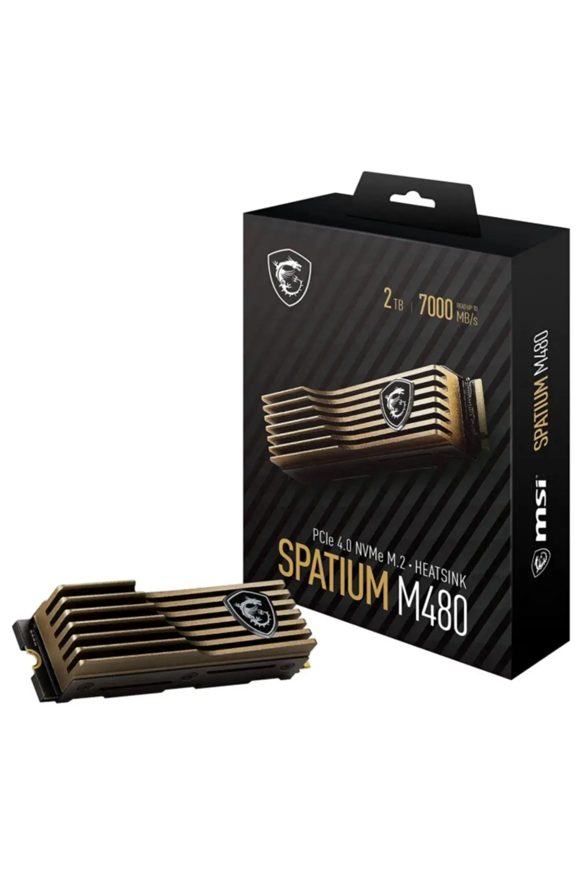 MSI -  SSD SPATIUM M480 PRO PCIe 4.0 NVMe M.2 2 ТБ HS R:7400 Вт:7000