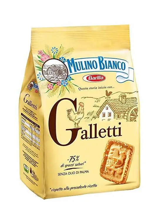 Упаковка 12 штук Печенье Mulino Bianco Galletti 350г Италия