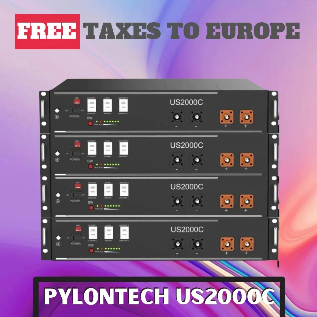 Литиевый аккумулятор Pylontech US2000C / 4,8 кВтч-48 В/100 Ач-литий-ионный 4,8 кВтч-PYLONTECH