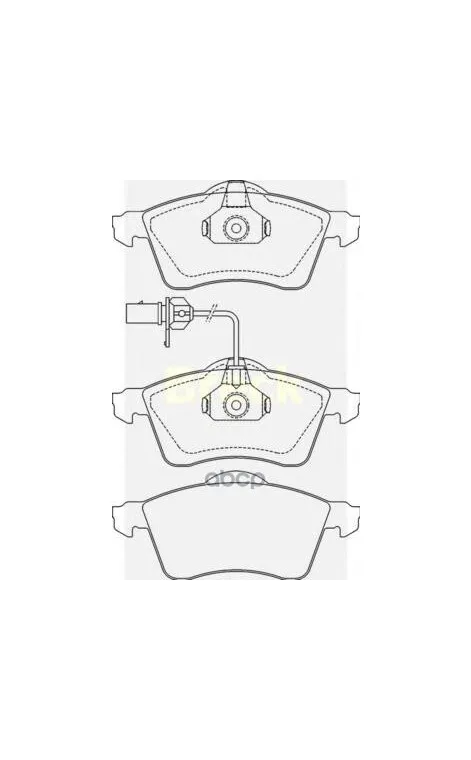 Колодки Торм.Пер./Дат. Vw T Iv 1.9td/2.4d/2.5tdi/2.8 Vr6 10/92-04/03 BRECK арт. 21885 00 701 10