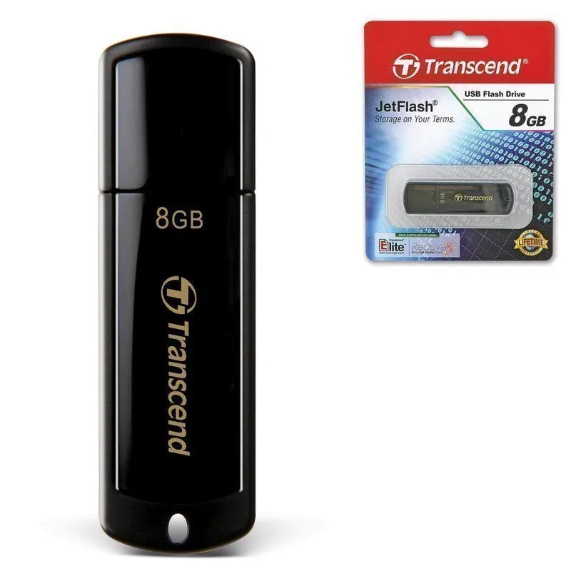 Transcend Флэш-диск 8 GB, Jet Flash 350, USB 2.0, черный 510967