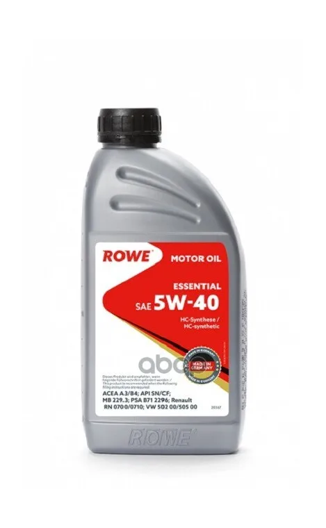 ROWE Rowe Essential Sae 5w-40 (1l) Масло Моторное