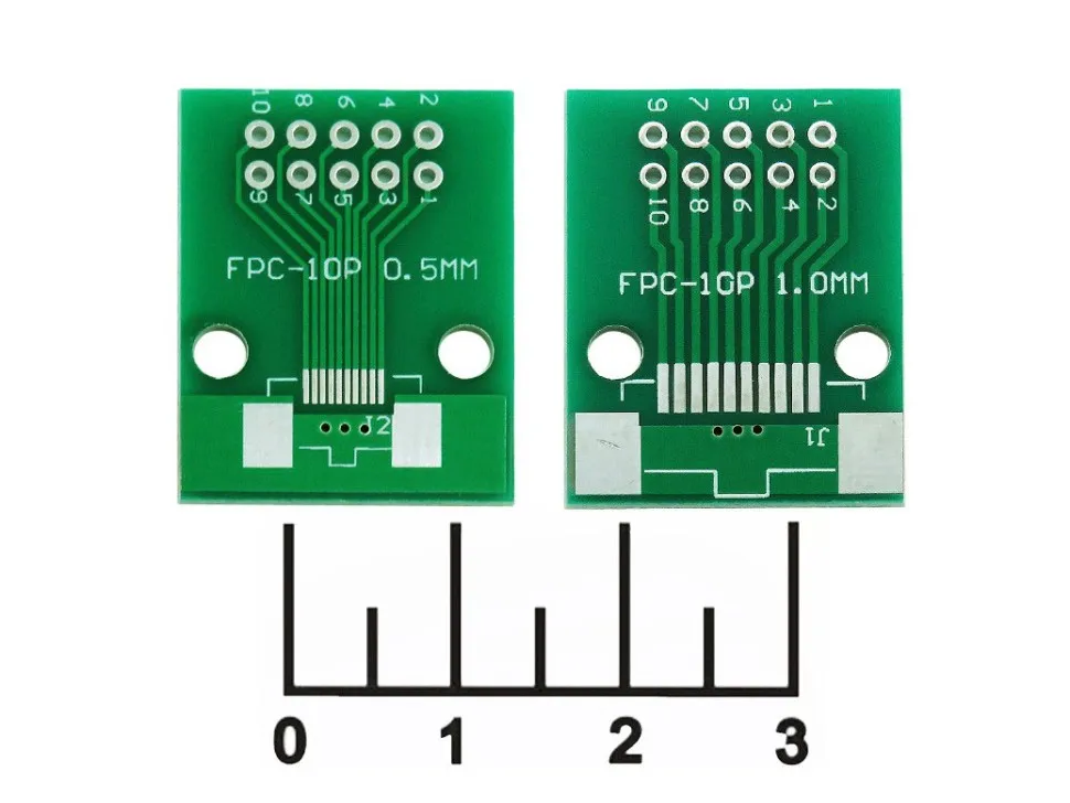 Переходник FPC-10P 0.5мм/FPC-10P 1мм