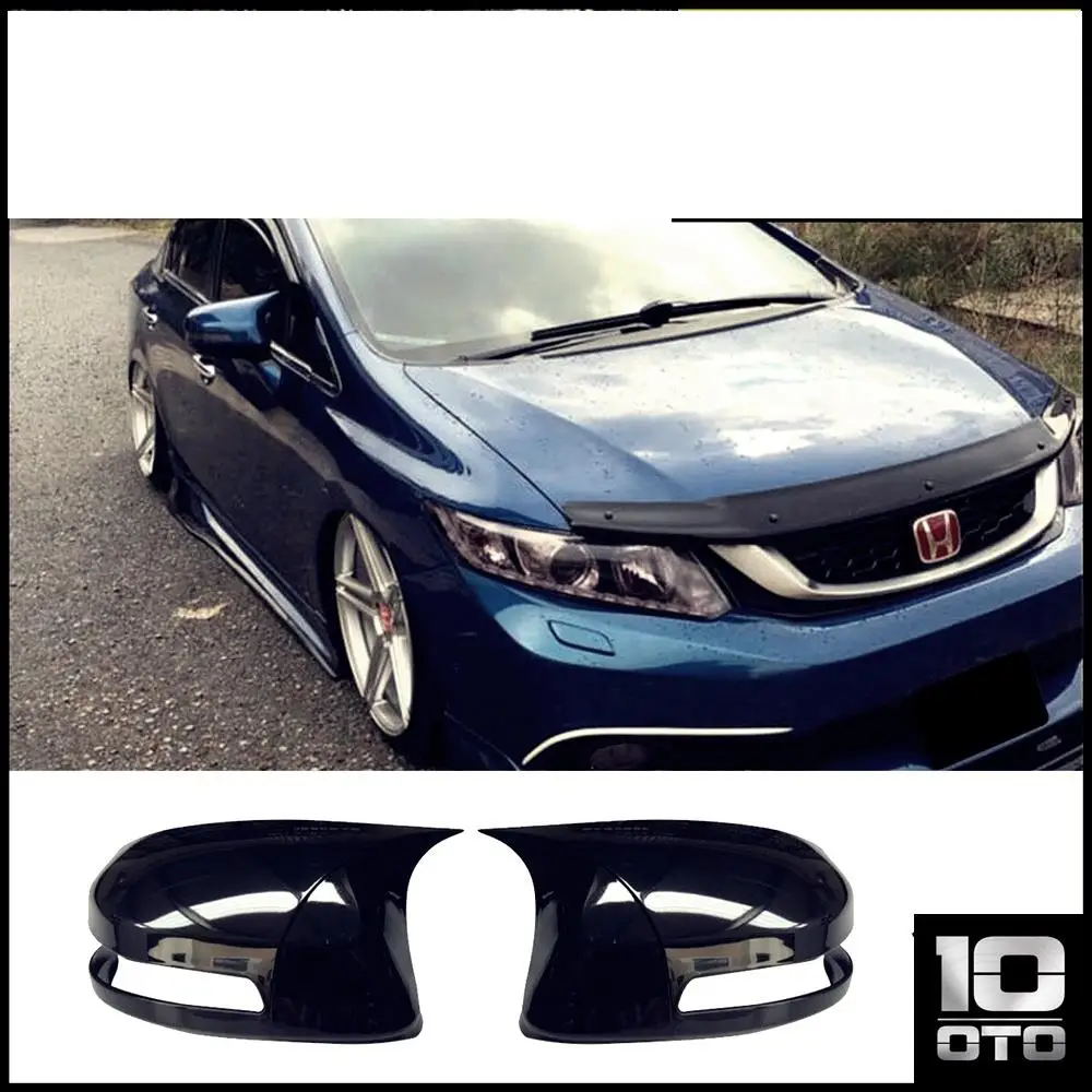 Айна капак Honda Civic için FB7 2006 2007 2008 2009 2010 2011 2012 аксесуар парлак сия яраса БЭТМЕН дурумда араба калкан