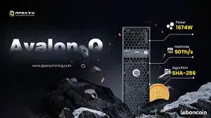 JD КУПИТЕ 5, ПОЛУЧИТЕ 3 БЕСПЛАТНО Canaan Avalon Q 90TH/S 1674W Home Quite Miner Доставка на складе