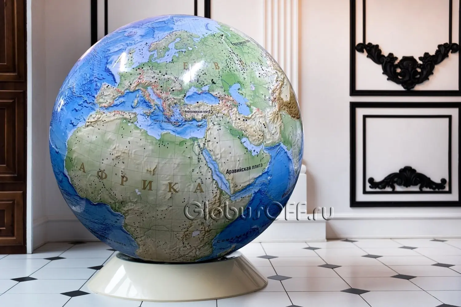 GlobusOff Глобус большой тектонический d=130 см Тектоника130