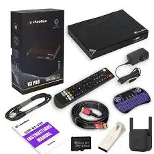 Купите 3Get 1 в наличии бесплатно vSeeBox V3 Pro Bundle 8K, карта 64 ГБ, удлинитель Wi-Fi, клавиатура поставляется из 3 шт.