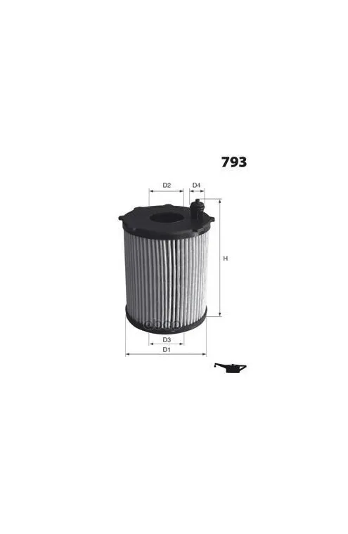 Фильтр Масляный 958.107.222.20 Mecafilter арт. ELH4446