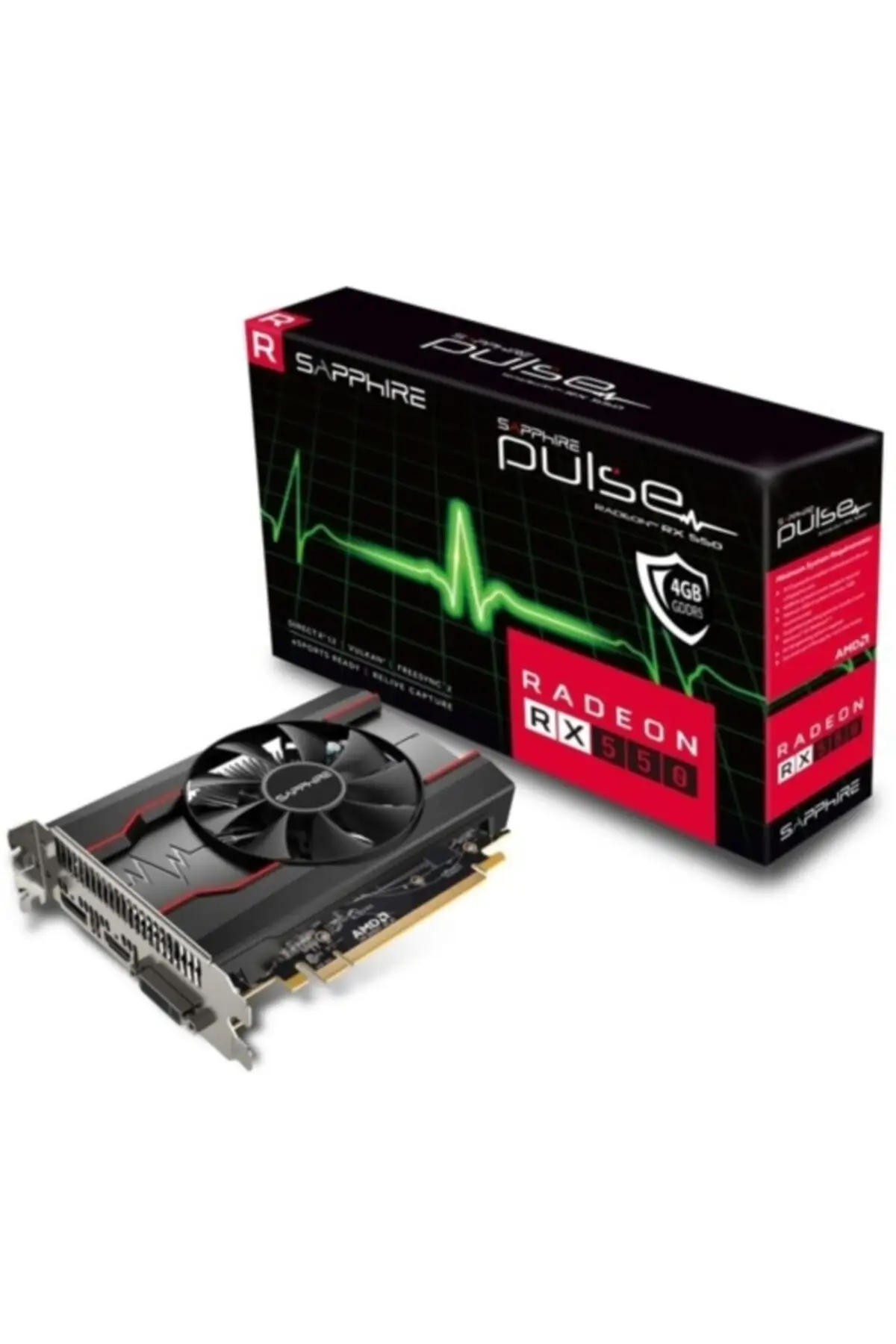 Компьютерная видеокарта Rx550 4G D5 Pulse Oct 11268-01-20G