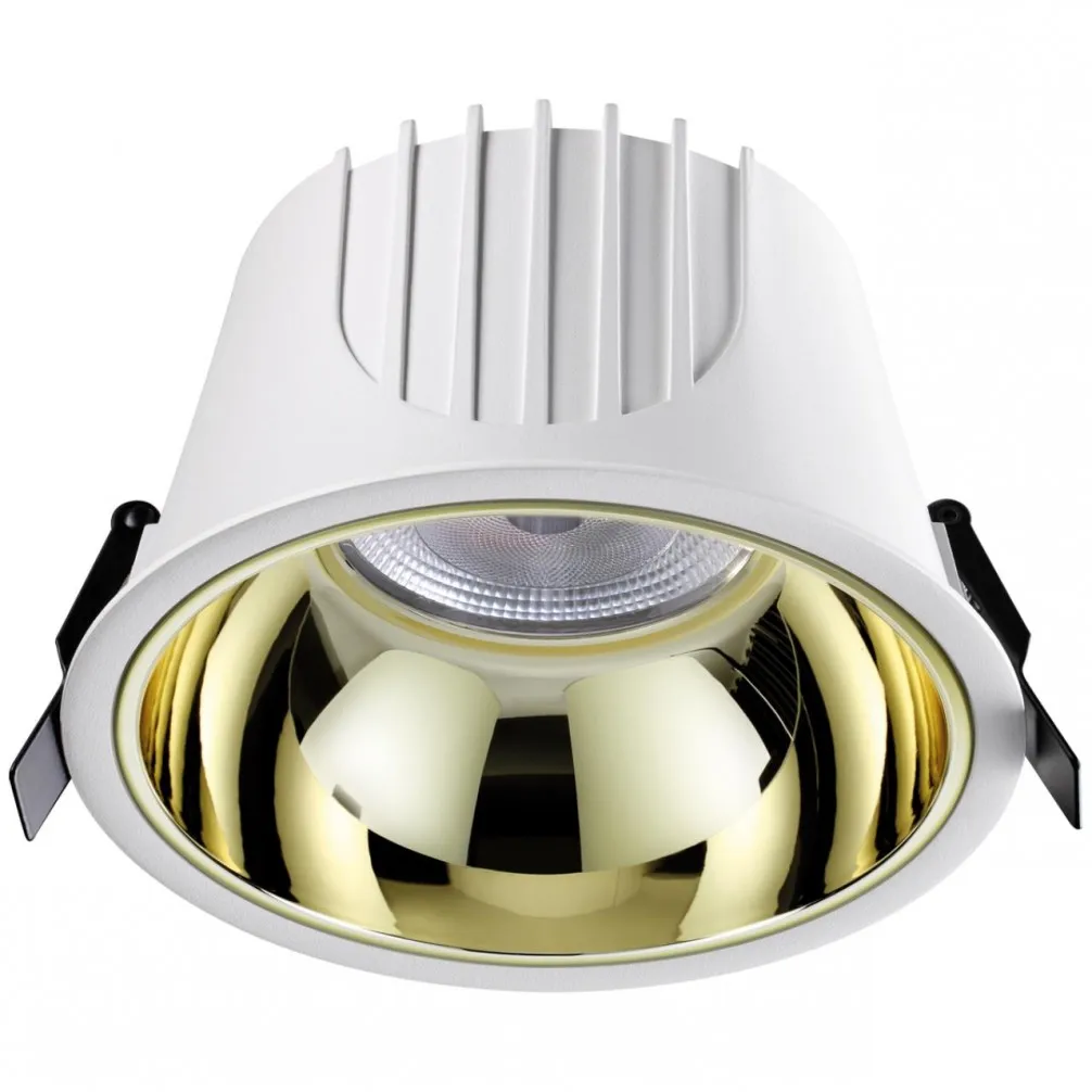 Novotech 358704 SPOT NT21 207 белый/золото Светильник встраиваемый светодиодный IP20 LED 4000К 40W 100-265V KNOF 358704