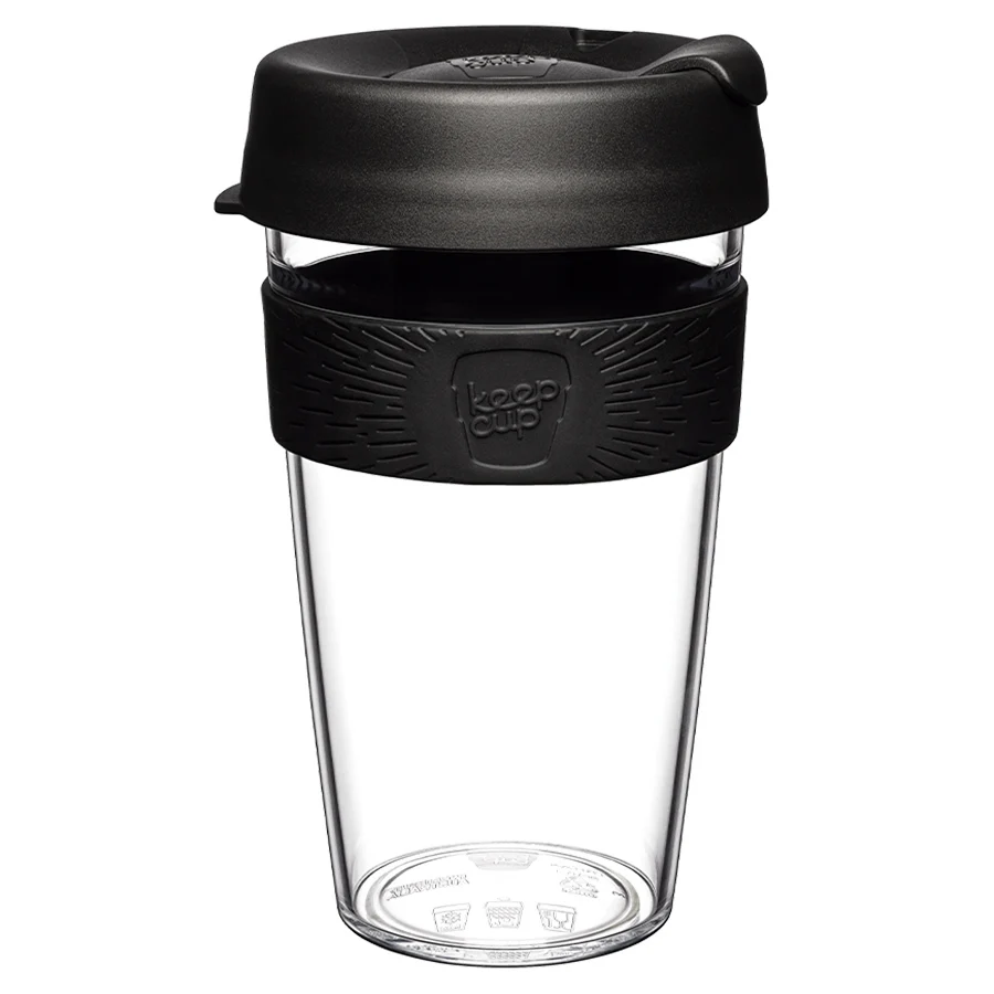 Кружка KeepCup Original L 454 мл Clear Black (CCBLA16)