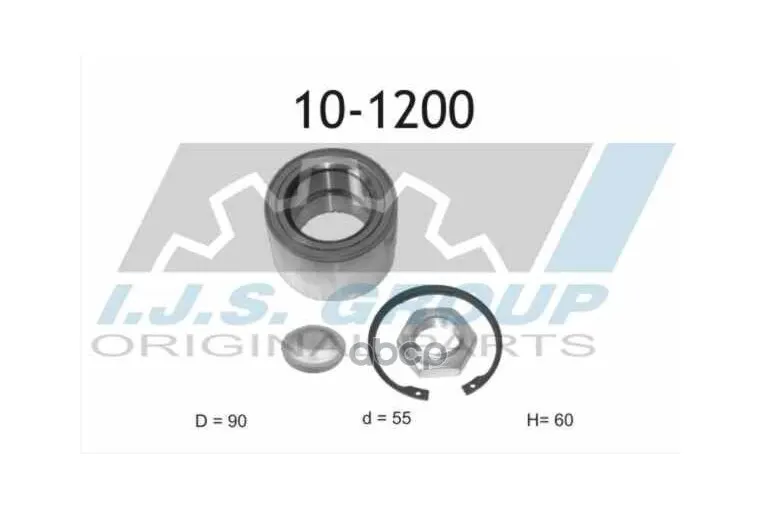 10-1200_к-Кт Подшипника Ступицы Пер.! Citroen Jumper, Fiat Ducato 18q 02 IJS арт. 101200