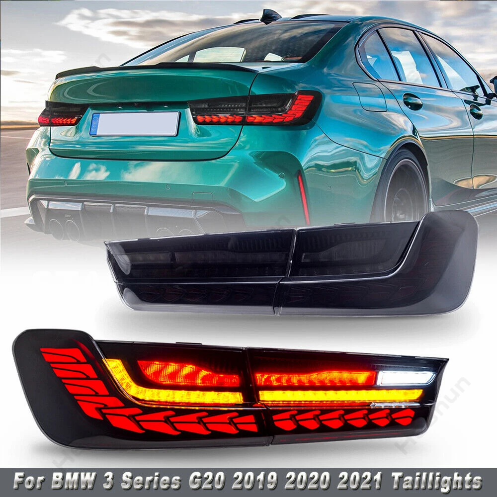 Задние фонари для BMW 3 серии G20 M3 G80 330 340i 320i 325i 2019-2022 OLED GTS, задние фонари, полная фотодинамика