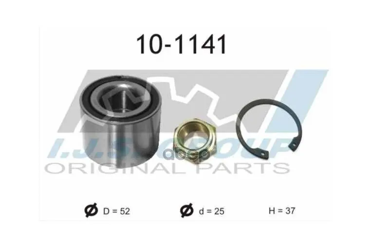 10-1141_к-Кт Подшипника Ступицы! Задней Peugeot 306/309/106/205 99 IJS арт. 10-1141