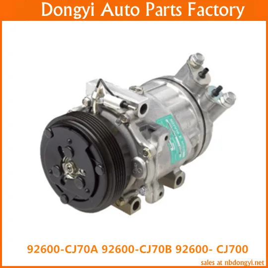 CR10 6PK 12V Высококачественный компрессор кондиционера для 92600-CJ70A 92600-CJ70B 92600- CJ700