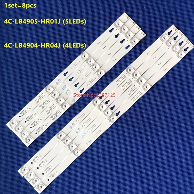 Новая светодиодная лента для подсветки TOT_49D2900_4X4+4X5_3030 DS-4C-LB4905-YM01 49UC6306 49UC6316 49UC6326 49UC6406 49UC6416 49UC6426