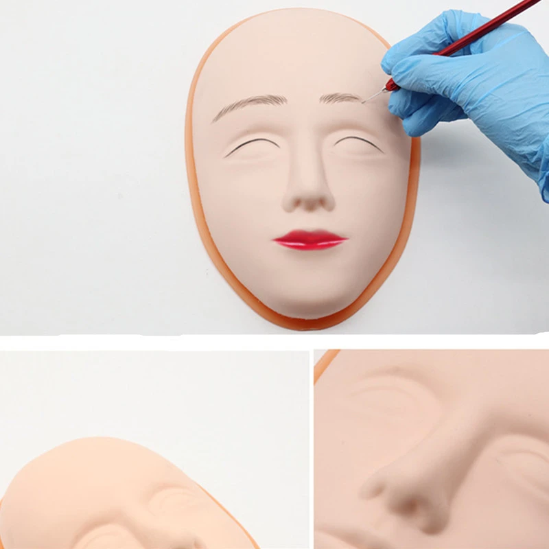 Силиконовые татуировки Практика микроблейдинга Кожа 3D стерео База съемный Макияж Бровей средства для лица микроблейдинг аксессуары и припасы
