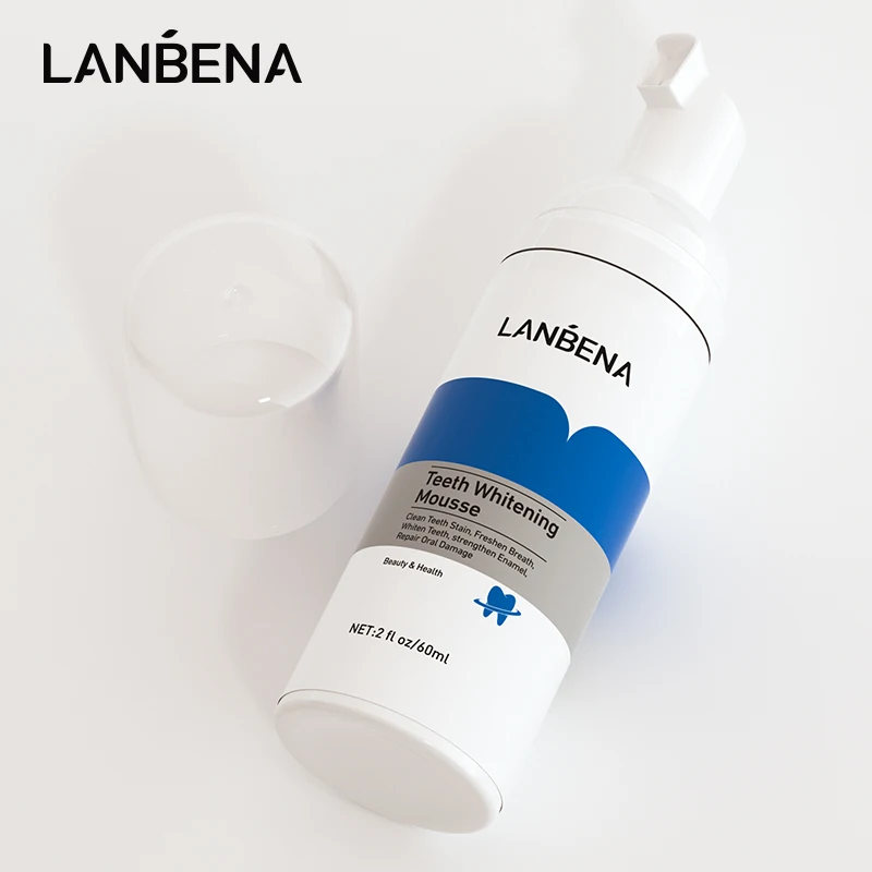 Фото Мусс LANBENA для отбеливания зубов, средство для удаления пятен, чистки зубов, белых зубов, полости рта, детей, инструмент для отбеливания зубов, уход за зубами №4