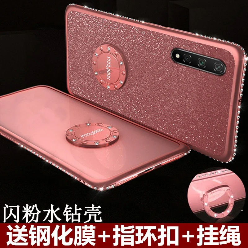 Фото Мягкий чехол силиконовый чехол Aksen Berlian I mi tasi + кольцевой держатель для red mi 9t / mi 9t 4g №4