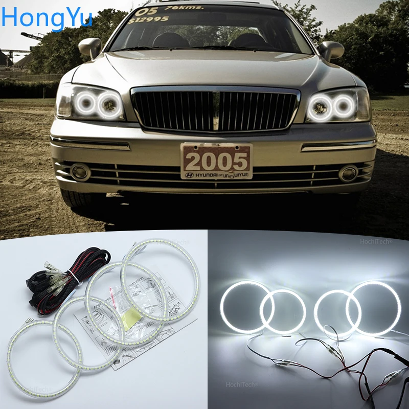 Для hyundai Grandeur 1998-2005 SMD комплект светодиодов «глаза ангела» отличное Ультра яркое освещение DRL дневные ходовые огни