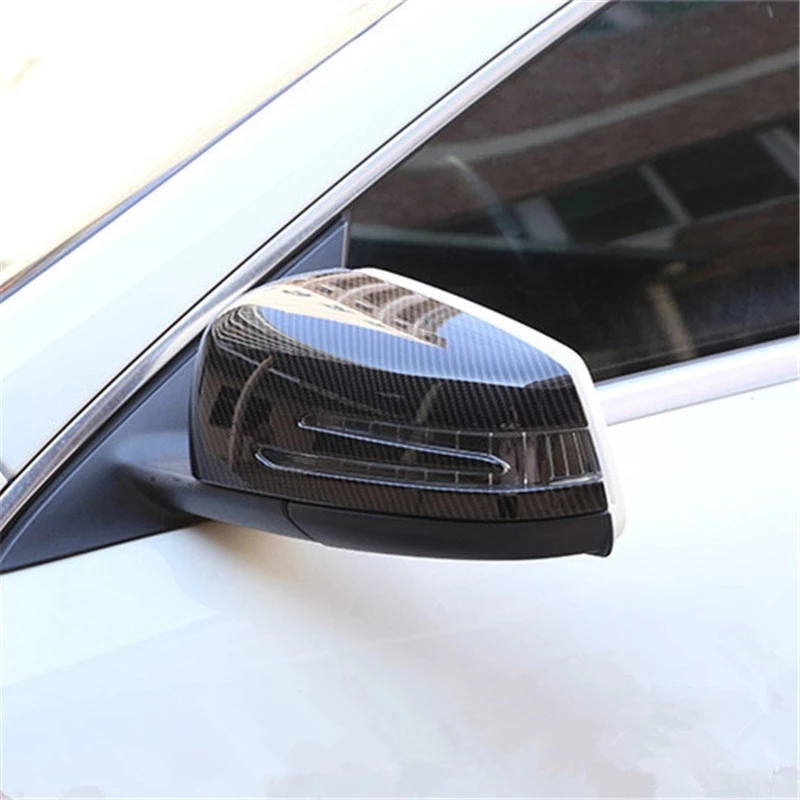 Фото 2 шт., крышка для зеркала заднего вида Mercedes Benz A B C E S CLA GLK GLA Class W204 W246 №2