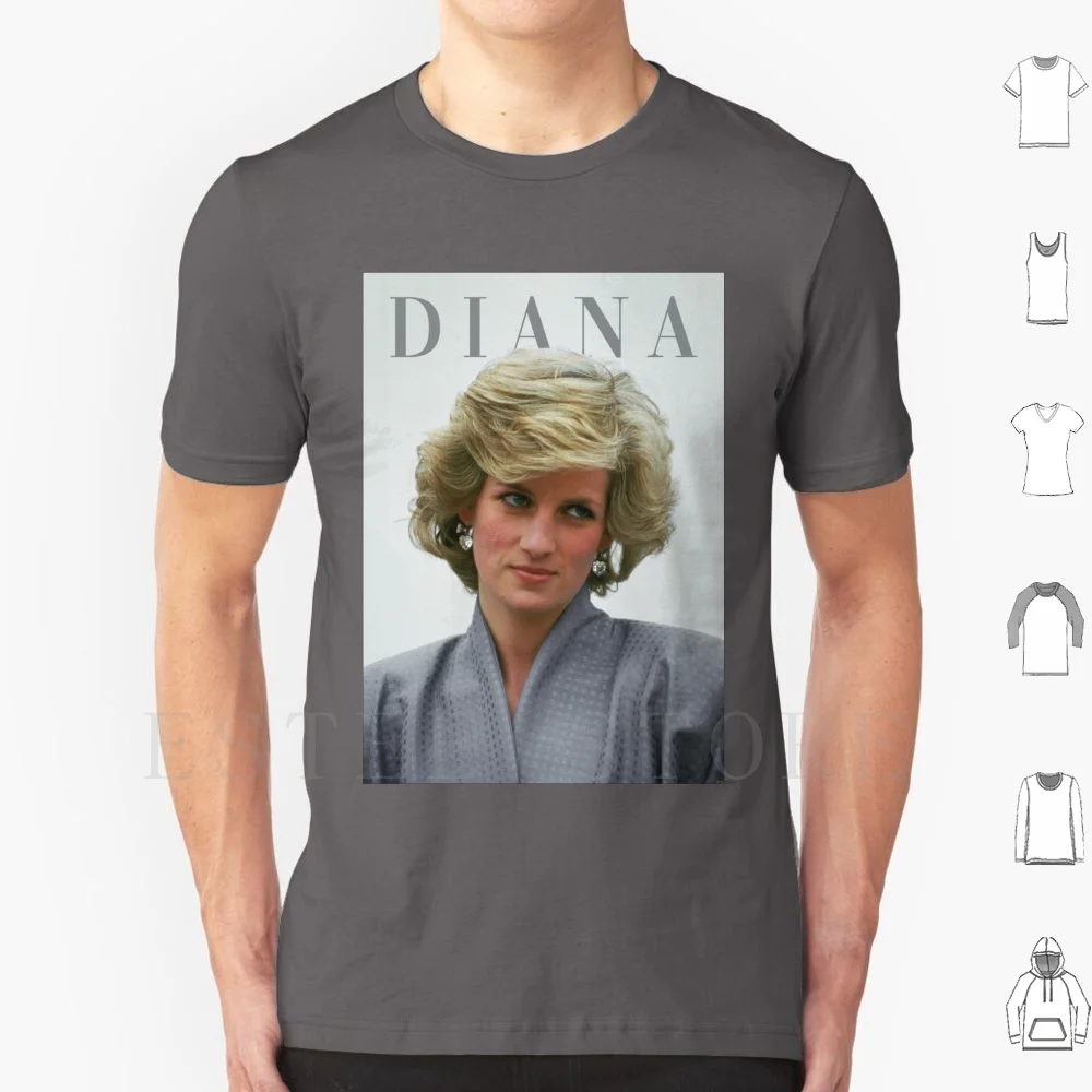 Футболка Princess Diana Lady Di из хлопка для мужчин, принт «сделай сам», принцесса Диана, королевская семья, леди Диана, Спенсер, Уэльс, принцесса Ретро The