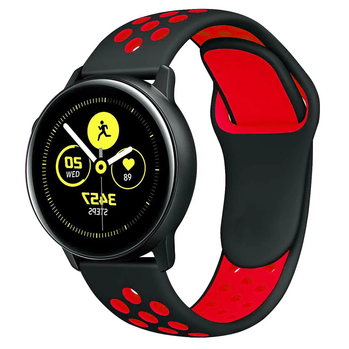 Фото Ремешок силиконовый для Samsung Galaxy watch 5/pro/4/4 Classic/3 46 мм/42 мм/40 мм/44 мм, спортивный браслет Active 2, 20 мм 22 мм №2