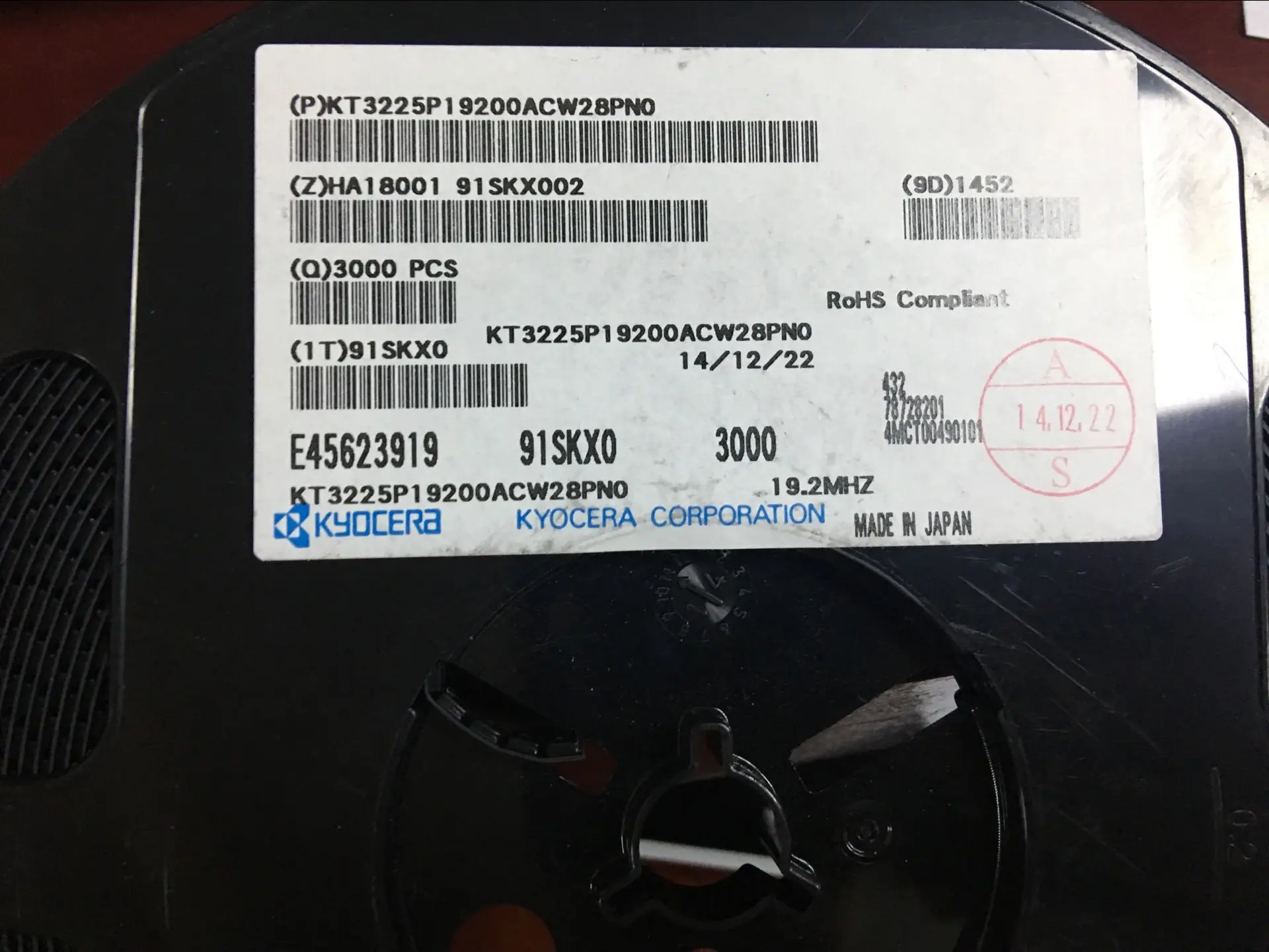 20 шт./KT3225P19200ACW28PN0 3225 температурный контролируемый напряжение кварцевый генератор VCTCXO 19,2 МГц ppm