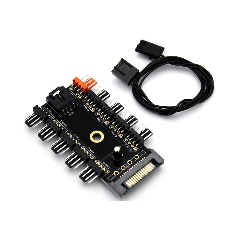 Кабель-разветвитель для вентиляторов Molex или sata, 1-10, 12 В, 4 контакта