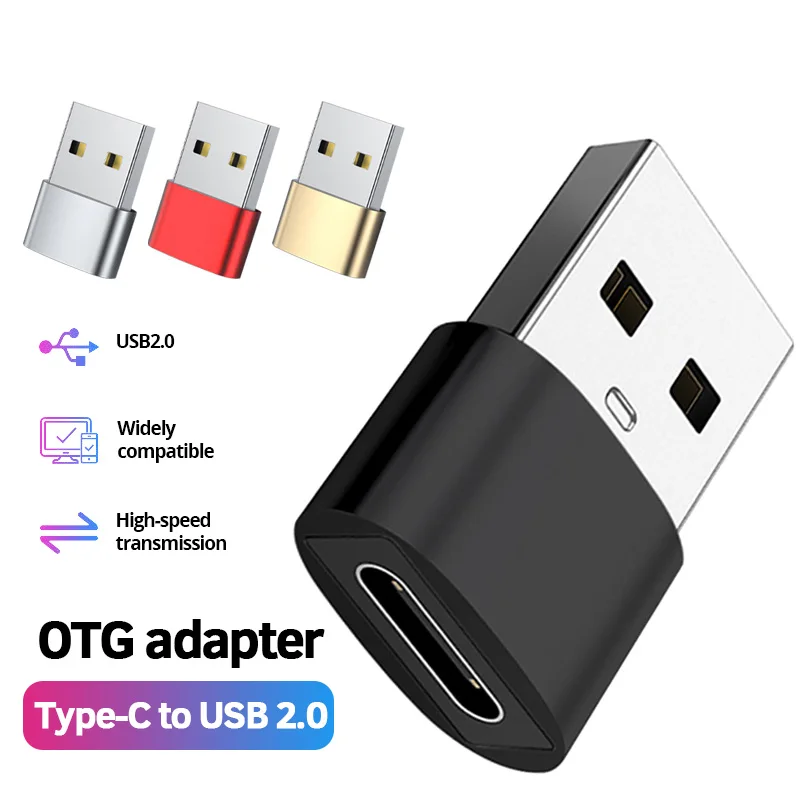 Адаптер McGiLLon USB-Type C OTG, внешний переходник «штырь-гнездо USB» для компьютера, адаптер USB OTG, коннектор