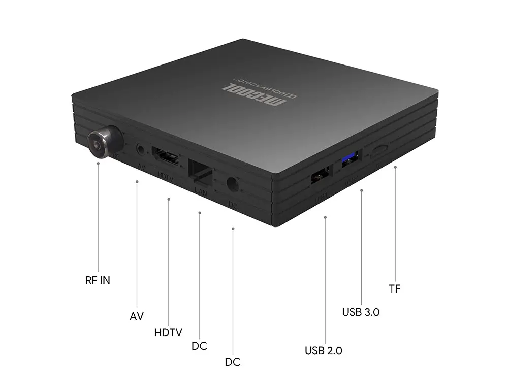 Фото ТВ-приставка mecool kt1, Android 10, DVB-T/T2, DVB C, Amlogic S905X4, 4K, 2T2R, двойной Wi-Fi, BT №3