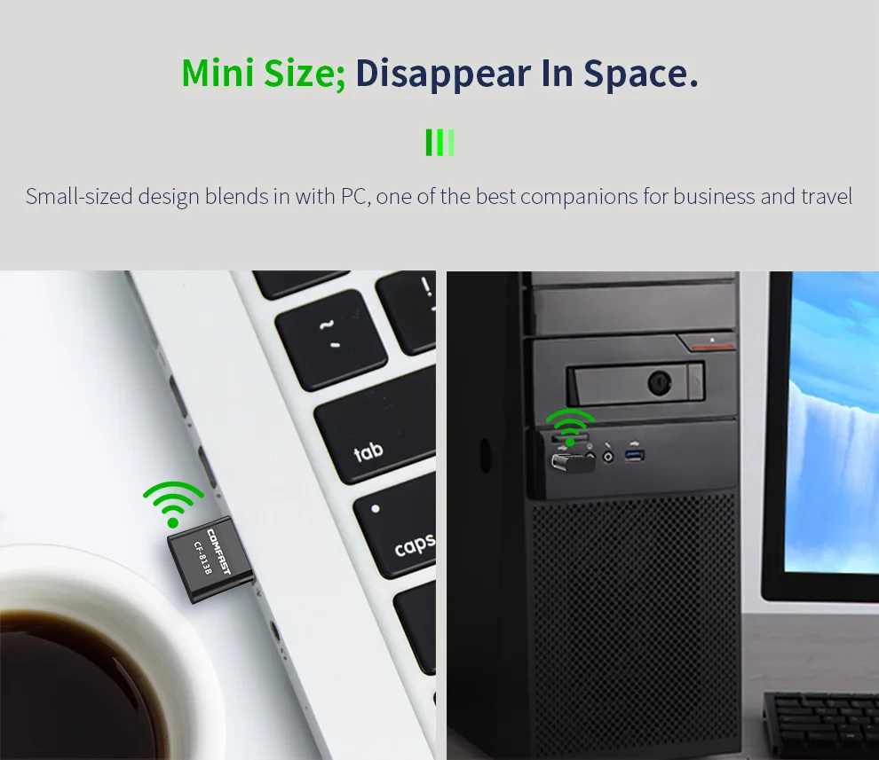 Фото 2-в-1 USB WiFi Bluetooth беспроводной адаптер 650 Мбит/с 2,4G и 5,8G Двухдиапазонная сетевая карта WiFi BT донгл AP приемник для Windows Mac №5