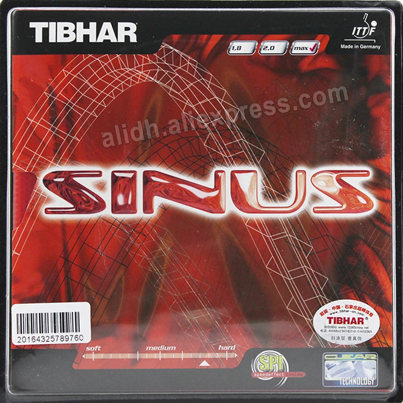 Ракетки Tibhar SINUS для настольного тенниса, резиновые спортивные ракетки для ракетки, быстрая атака с петлей, сделано в германии