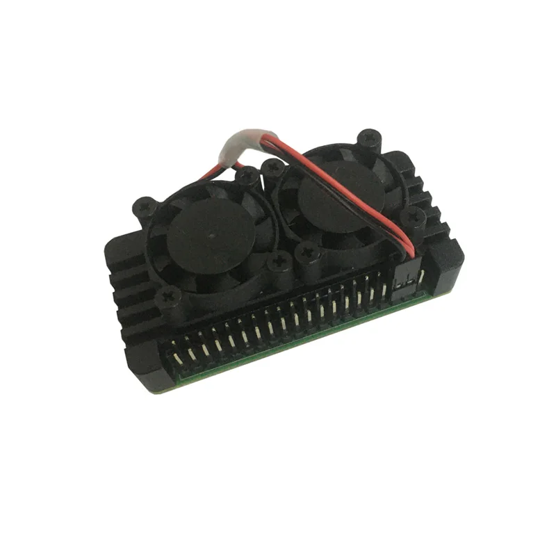 Фото Алюминиевый Чехол для Raspberry Pi Zero 2 W PI0 2 W с радиатором и двумя вентиляторами №5
