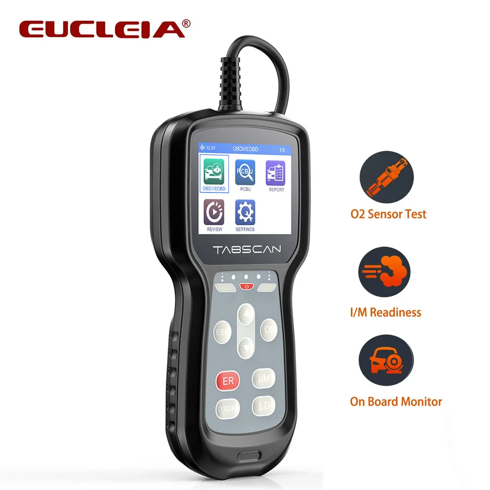 EUCLEIA TabScan A411 OBD2 автомобильный диагностический инструмент профессиональный сканер DTC поиск стереть датчик MIL O2 тестирование EVAP автоматически...